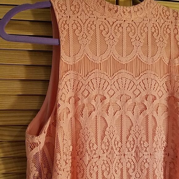 Love Fire Juniors M Lace Shift Dress pastel pink - Picture 5 of 9